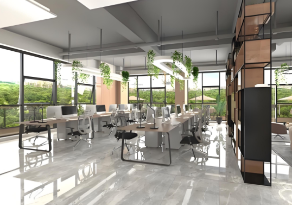 莱芜区办公室装修注重细节装饰，增添空间生机活力